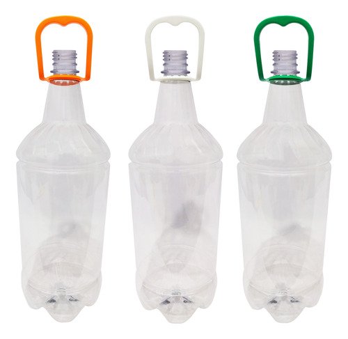 24 Frascos Plástico Cristal Pet 2l Com Alça 2 Dedos Gr2 - Imagem 2