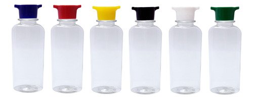 336 Frasco Plástico Cristal Pet 140ml Tamp Rosca 2 Bico Aro - Imagem 2