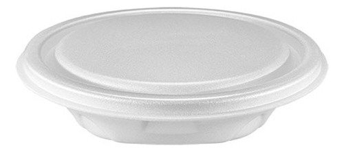 70 Marmitex Branca Isopor 188x40mm 500ml Bom Apetite Bm550q - Imagem 2