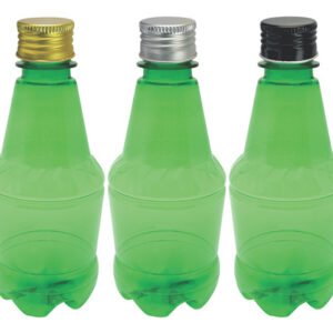 64 Frasco Plástico Verde Pet 300ml Tampa Alumínio S Gr2