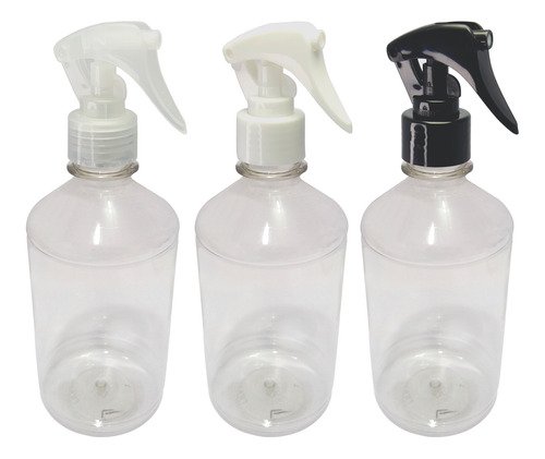 40 Frascos Plásticos Cristal Pet 500ml Válv Mini Gatilho Far