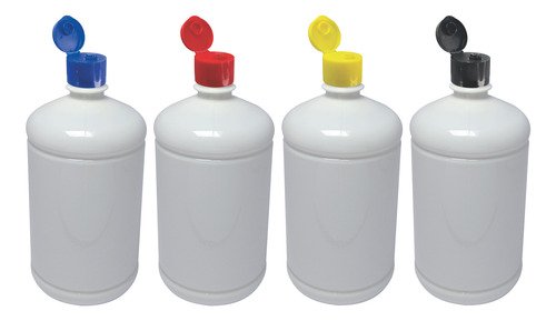 138 Frascos Plástico Branco Pet De 1l Com Tampa Fliptop Sab