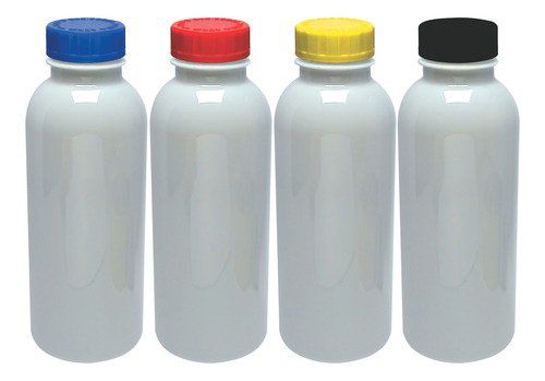 132 Frascos Plástico Branco Pet 400ml Com Tampa Child Det