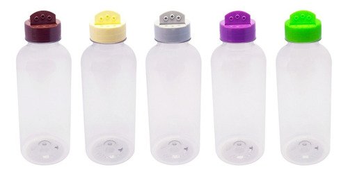 52 Frascos Plástico Cristal Pet 500ml Tempero Fliptop Det - Imagem 3