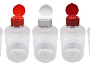 12 Frascos Plástico Cristal Pet 500ml Tampa Peneira Sup