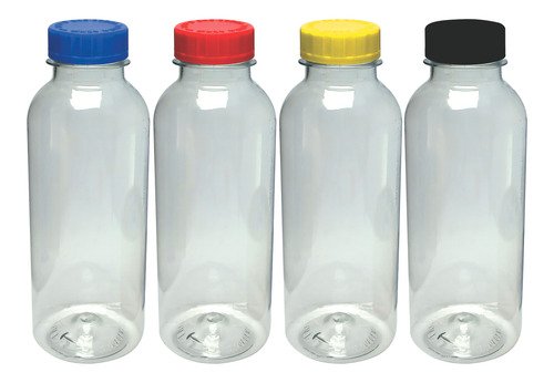 324 Frascos Plástico Cristal Pet 400ml Com Tampa Child Det