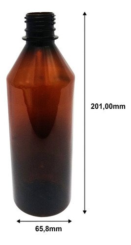 765 Frascos Plástico Âmbar Pet 500ml C/ Tampa Disktop Cos - Imagem 7