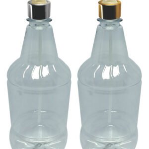 6 Frascos Plástico Cristal 750ml Válvula Bico Pato L Gr2