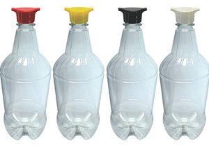 360 Frascos Plásticos Cristal Pet 1l Tampa Rosca 2 Bico Gr2