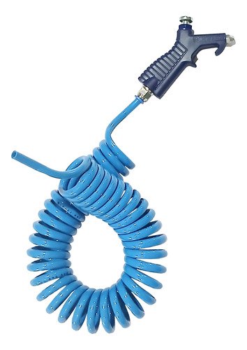 1 Bico De Sopro Limpeza Bs02 Conexão 1/4 Tubo Espiral 5m 8mm