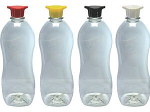 595 Frasco Plástico Cristal Pet 750ml Tampa Rosca 2 Bico Cat