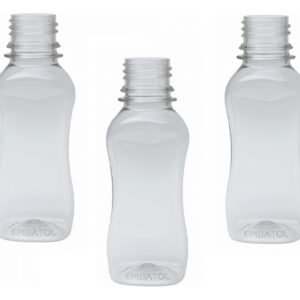 210 Frascos Plástico Cristal Pet 120ml Sem Tampa Cat