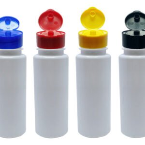 530 Frascos Plástico Branco Pet 200ml Fliptop C/ Rosca Con