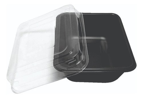 100 Bandeja Forneável Preta 500ml 137x100mm Galvanotek G206 - Imagem 2