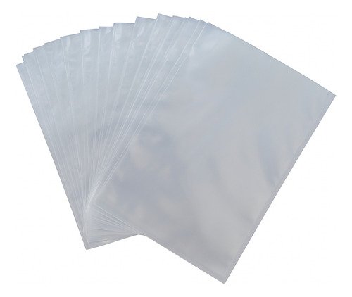 5 Pct Saco Plástico Transparente Pe 8x12 10 Micra C/ 100