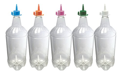 132 Frascos Plástico Cristal Pet 2l C/ Bico Aplicador Gr2 - Imagem 2