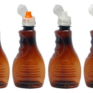 72 Frasco Plástico Ambar Pet 300ml Sport Fliptop Bor