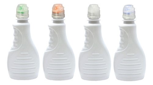 162 Frasco Plástico Branco Pet 300ml Sport Fliptop Bor - Imagem 2