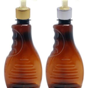 924 Frasco Plástico Ambar Pet 300ml Válvula Bico Pato L Bor