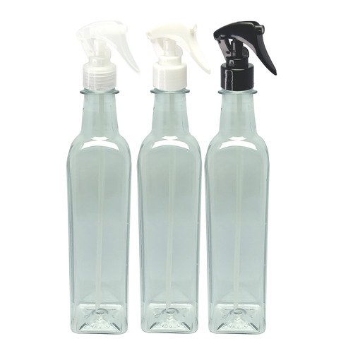 12 Frascos Plástico Cristal Pet 500ml Válv Mini Gatilho Aze