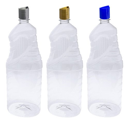 24 Frascos Plástico Cristal Pet De 2l Com Tampa Disktop Ama - Imagem 3