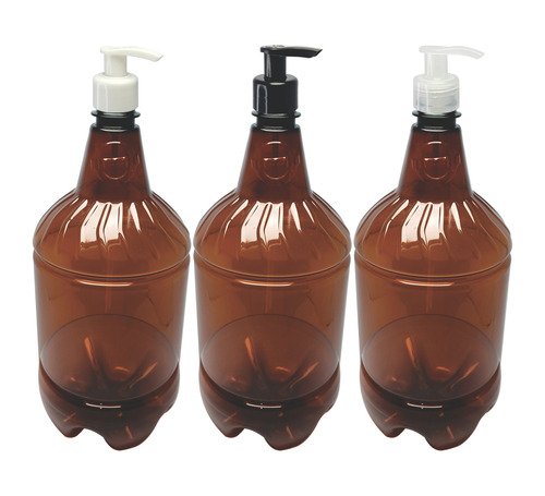 30 Frascos Plástico Âmbar Pet 1,5l Válvula Bico Pato S Gr2