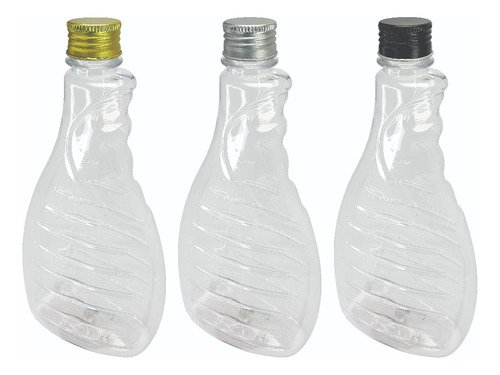 100 Frascos Plástico Cristal Pet 500ml Tampa Aluminio S/ Bor