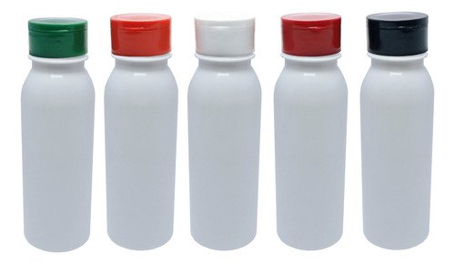 30 Frascos Plásticos Branco Pet 250ml Tampa Peneira Det - Imagem 2