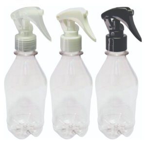 16 Frascos Plásticos Cristal 350ml Válvula Mini Gatilho Agu