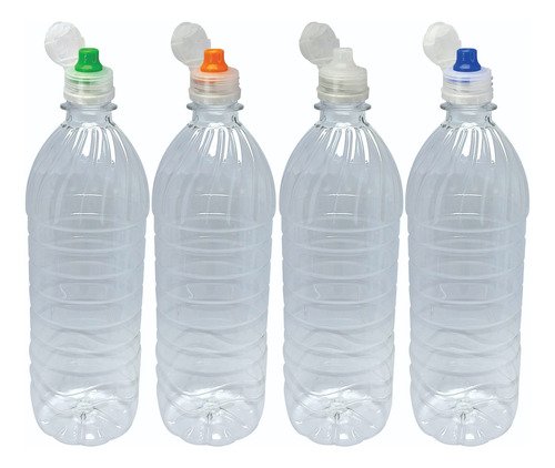 420 Frascos Cristal Pet 800ml Tampa Sport Fliptop Que