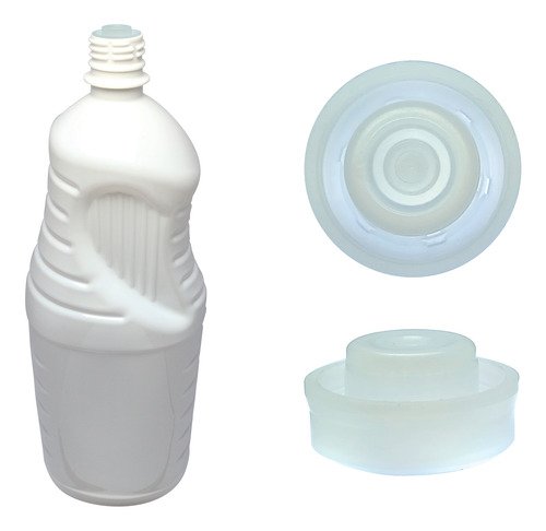 24 Frascos Plástico Branco Pet 2l Com Batoque 12 Furos Ama