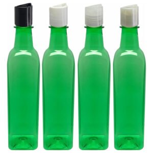 128 Frascos Plástico Verde Pet 500ml Com Tampa Disktop Aze