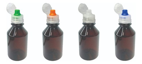 693 Frasco Plástico Âmbar Pet 150ml Tampa Sport Fliptop Far