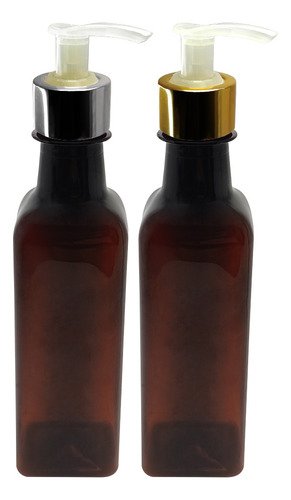 429 Frasco Plástico Âmbar 250ml Válvula Bico Pato L Aze