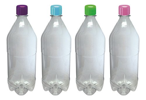 6 Frascos Cristal Pet 1l Aromatizante Tampa Batoque Agu - Imagem 3