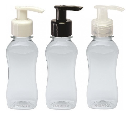 232 Frascos Plástico Cristal 120ml Válvula Bico Pato S Cat