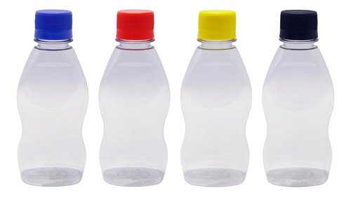 104 Frascos Plástico Cristal Pet 190ml Tampa Rosca Lacre Mol