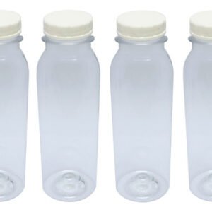 196 Frasco Plástico Cristal Pet 250ml Tam Rosca S/ Lacre Det