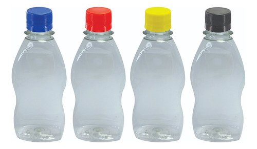 34 Frascos Cristal 190ml Pet C/ Tampa S Batoque Mol