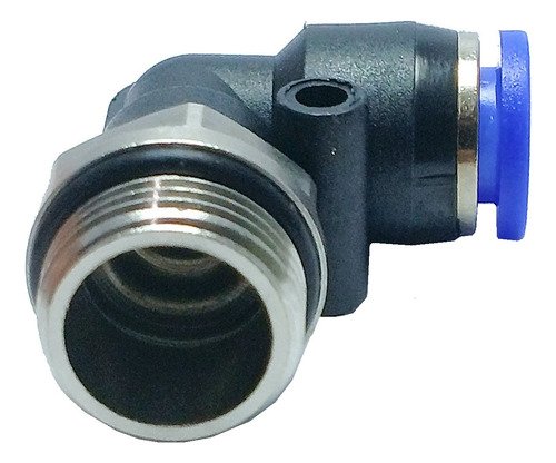 1 Conexão Pneumática Cotovelo Macho Rosca 3/8 X Tubo 8mm - Imagem 2