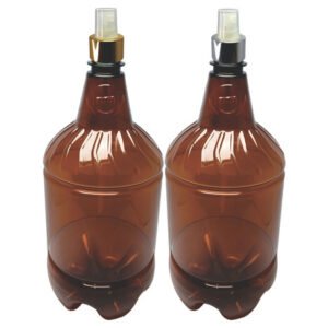 30 Frascos Plástico Âmbar Pet 1,5l Com Válvula Spray L Gr2