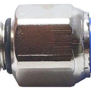 100 Conexão Pneumática Reta Macho Rosca 1/4 X Tubo 12mm