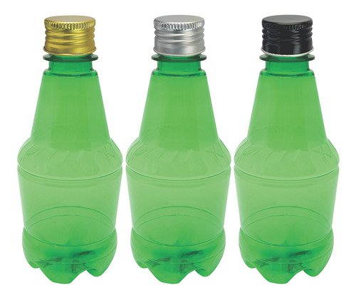 918 Frasco Plástico Verde Pet 300ml Tampa Alumínio S Gr2