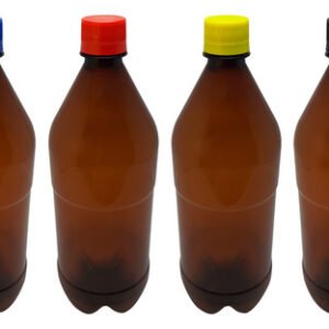 364 Frascos Plástico Âmbar Pet 1l Cerveja Tampa Lacre Agu