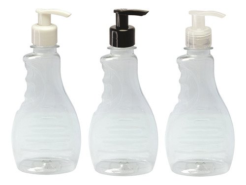 250 Frasco Plástico Cristal Pet 300ml Válvul Bico Pato S Bor