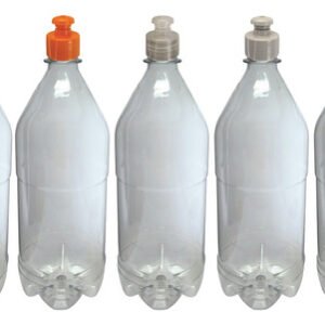 51 Frascos Plástico Cristal Pet 1l Com Tampa Pushpull Agu