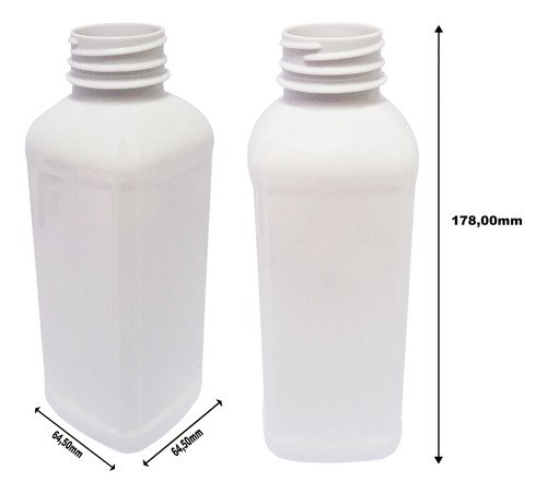 791 Frasco Plástico Branco Pet 500ml Tam Rosca S/ Lacre Qua - Imagem 4