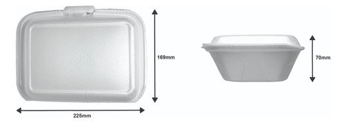16 Estojo Branco Isopor 225x169x70mm Bom Apetite Bh101 - Imagem 6