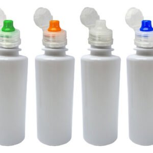 28 Frascos Plástico Branco Pet 200ml Sport Fliptop Cos