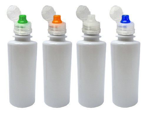 28 Frascos Plástico Branco Pet 200ml Sport Fliptop Cos